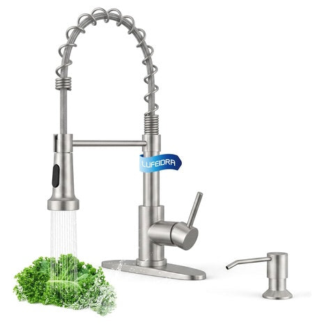 Pull-Down Kitchen Faucet With Soap Dispenser