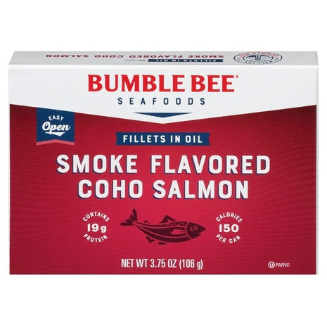 Bumble Bee Smoke Flavored Red Coho Salmon in Oil