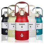 35-Oz Insulated Stainless Steel Water Bottle With Straw Lid