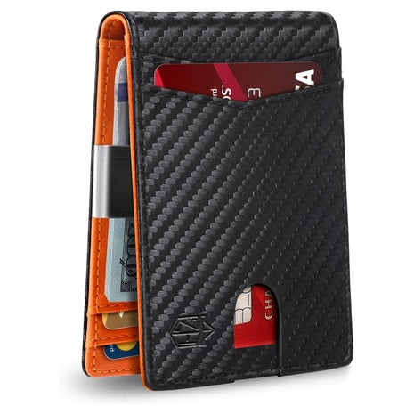 Men's Slim RFID Blocking Leather Wallet W/ 12-Card Slots (Various)