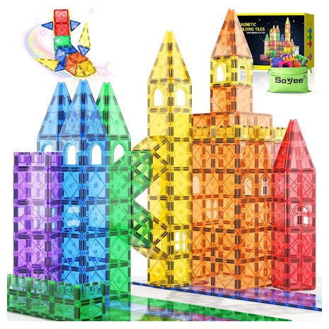 102 Piece Magnetic Building Tiles
