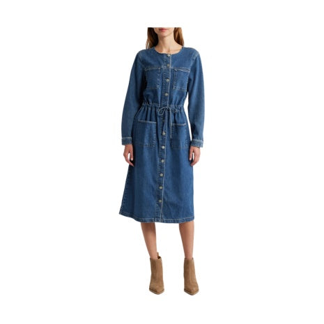 Women's Denim Midi Shirtdress