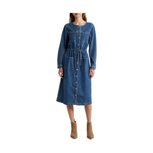 Women's Denim Midi Shirtdress