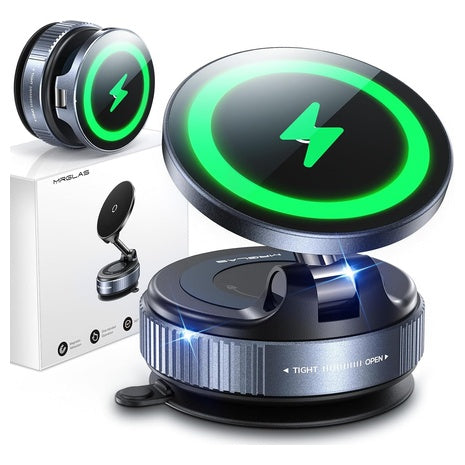 15W MagSafe Car Mount Phone Charger W/ 3.3' USB-C Cable