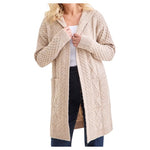 Style & Co Women's Chunky Cable-Knit Hoodie Cardigan