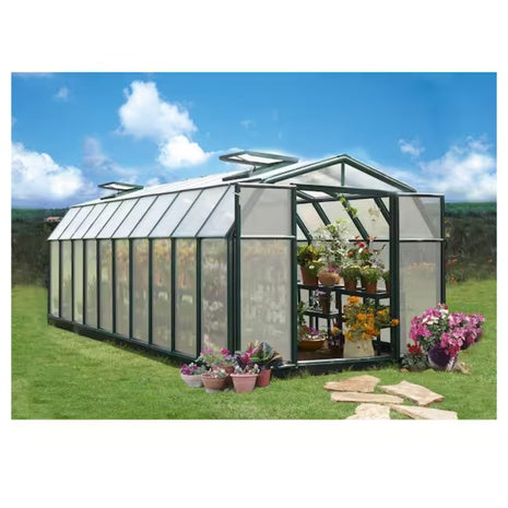 Hobby Gardener 9ft X 21ft Green/Diffused Polycarbonate DIY Greenhouse Kit