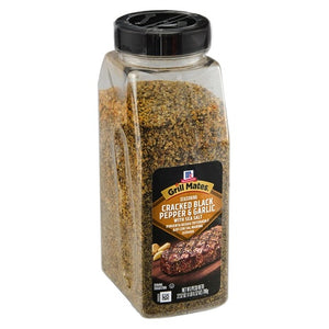 McCormick Grill Mates Cracked Black Pepper & Garlic with Sea Salt Seasoning