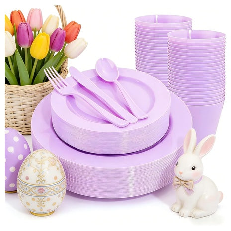150 Piece Disposable Dinnerware Set