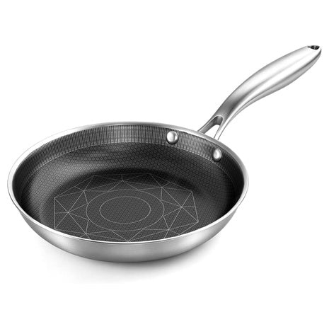 8" Stainless Steel Nonstick Frying Pan W/ Stay-Cool Handle