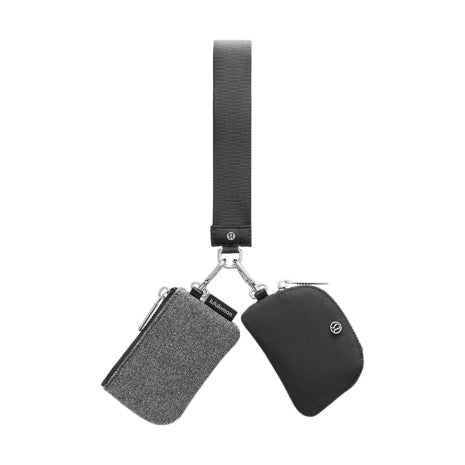 Dual Pouch Wristlet Glitter