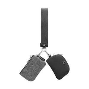 Dual Pouch Wristlet Glitter