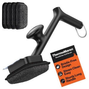 ThermoMaven Bristle-Free Grill Brush With 5 Heads