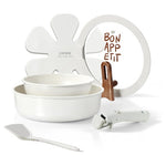 5-Piece Carote Nonstick Cookware Set with Detachable Handle