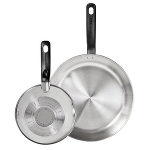 2-Piece T-Fal Simply Cook Stainless Steel Fry Pan Set