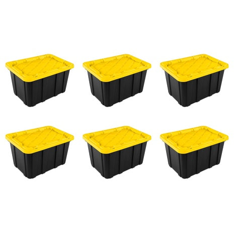 6 Sterilite 27 Gal Industrial Totes