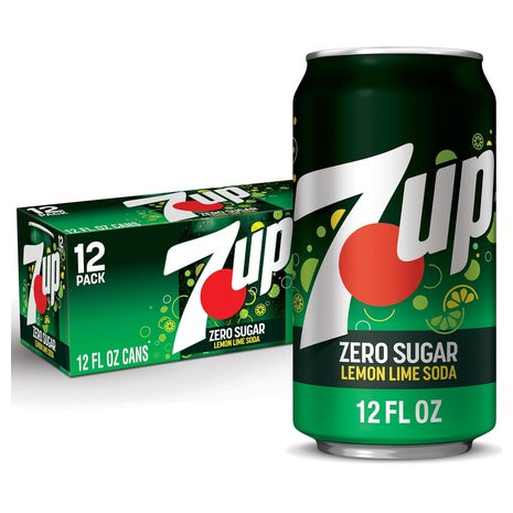 12 7-Up Zero Sugar Soda