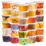 50-Count 16oz Plastic Deli Containers With Lids