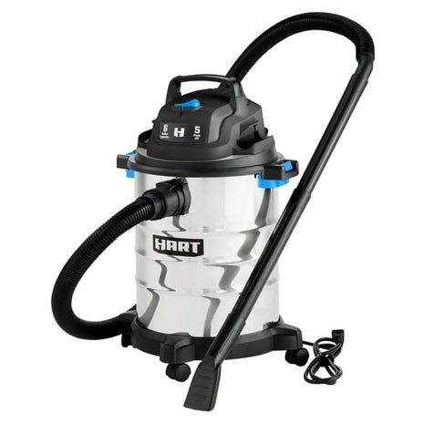 Hart 6-Gallon 5HP Wet/Dry Vacuum with Car Cleaning Kit