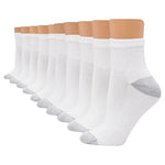 10 Pairs Hanes Women’s Moisture-Wicking Ankle Socks