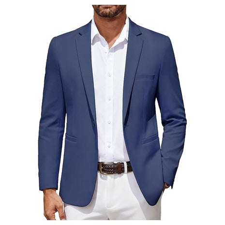 Coofandy Men's Lightweight Slim Fit One Button Casual Blazer