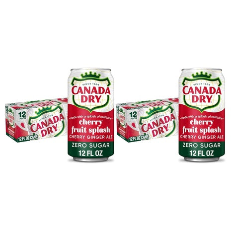Canada Dry Zero Sugar Cherry Ginger Ale