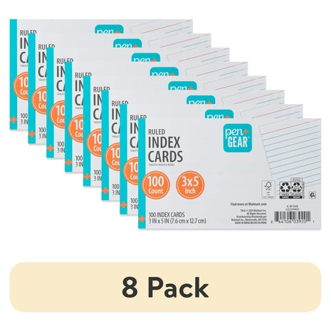 800 Ruled Index Cards
