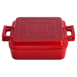 Rectangular Dutch Oven Cast Iron Pan w/ Skillet Lid
