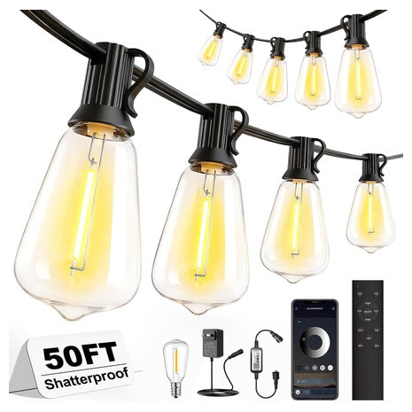 50FT Outdoor LED String Lights