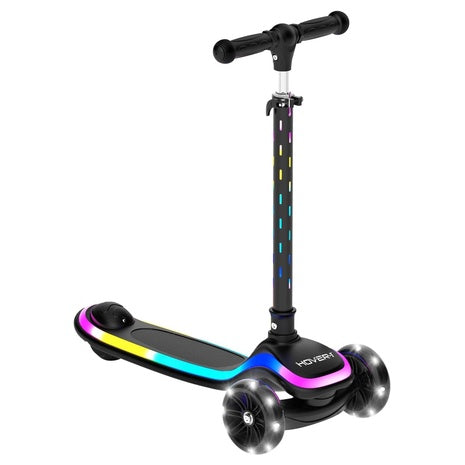 Hover-1 Kids Chroma Folding Kick Scooter with Multicolor Wheel Lights