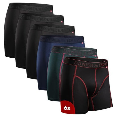 6-Pack Men's Quick-Dry Athletic Performance Boxers