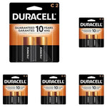 10 Duracell Coppertop C Alkaline Batteries