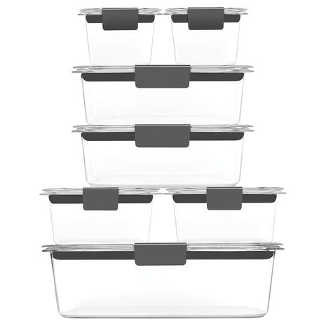 14-Piece Rubbermaid Brilliance BPA Free Food Storage Containers With Lids