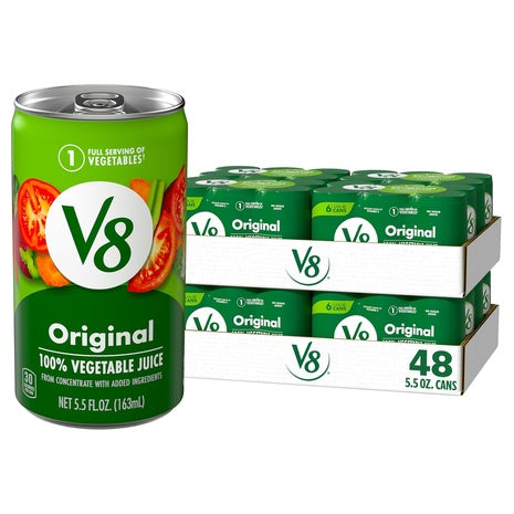 48 Cans V8 Original Vegetable Juice (5.5oz)