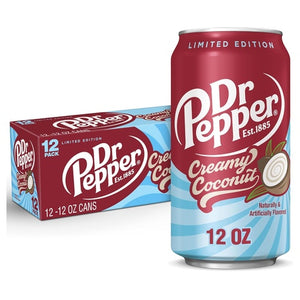 12 Dr Pepper Creamy Coconut Soda Cans