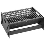 12 Foldable Portable Charcoal Camping Grill W/ Detachable Grate & Quick Assembly