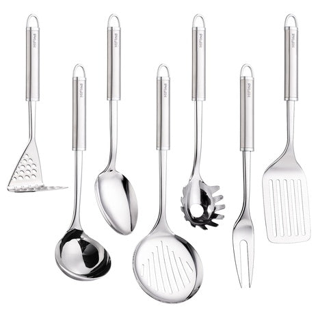 7-Piece Stainless Steel Cooking Utensils Set
