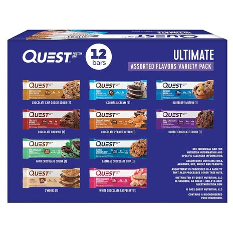 12 Quest Protein Bars Variety Pack