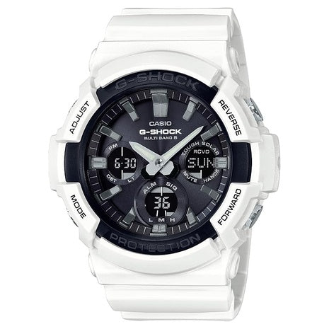 Casio Men's G-Shock GAS-100B-7ACR Solar White Resin Watch