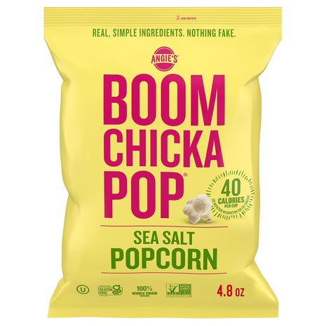 2 Bags Angie's BoomChickaPop Sea Salt Popcorn