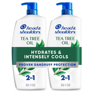 2 Tea Tree Oil 2-in-1 Shampoo Bottles (32.1oz)