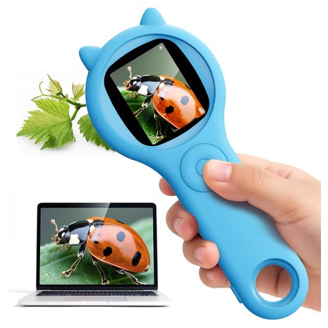 500X Kids Portable Digital Microscope with 2” Screen