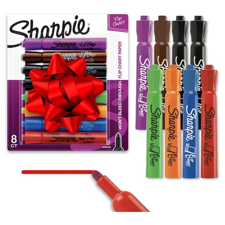 8 Sharpie Flip Chart Bullet Tip Markers
