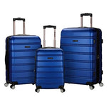 3-Piece Rockland Expandable Spinner Wheel Luggage (20"/24"/28")