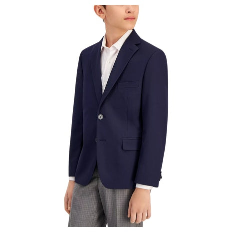 Michael Kors Big Boys Classic Fit Stretch Metal Button Blazer Jacket