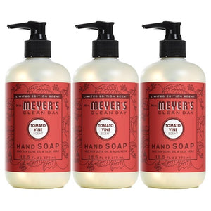 3 Pack 12.5oz Mrs. Meyer's Clean Day Liquid Hand Soap, Tomato Vine Scent