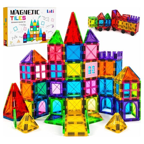 130 Piece Magnetic Tiles Building Toy