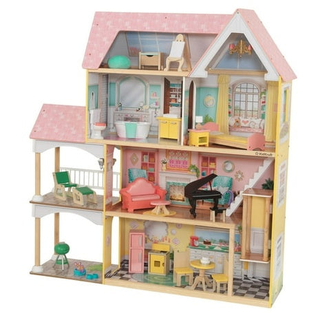 KidKraft Lola Mansion Wooden Dollhouse with 30 Accessories