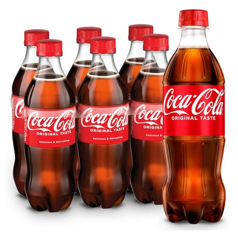 6 Bottles Coca-Cola Soda