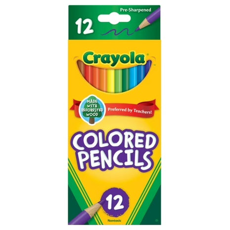 12-Count Crayola Colored Pencil Set