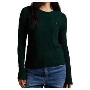 Polo Ralph Lauren Women's Cable Wool-Cashmere Crew Neck Sweater